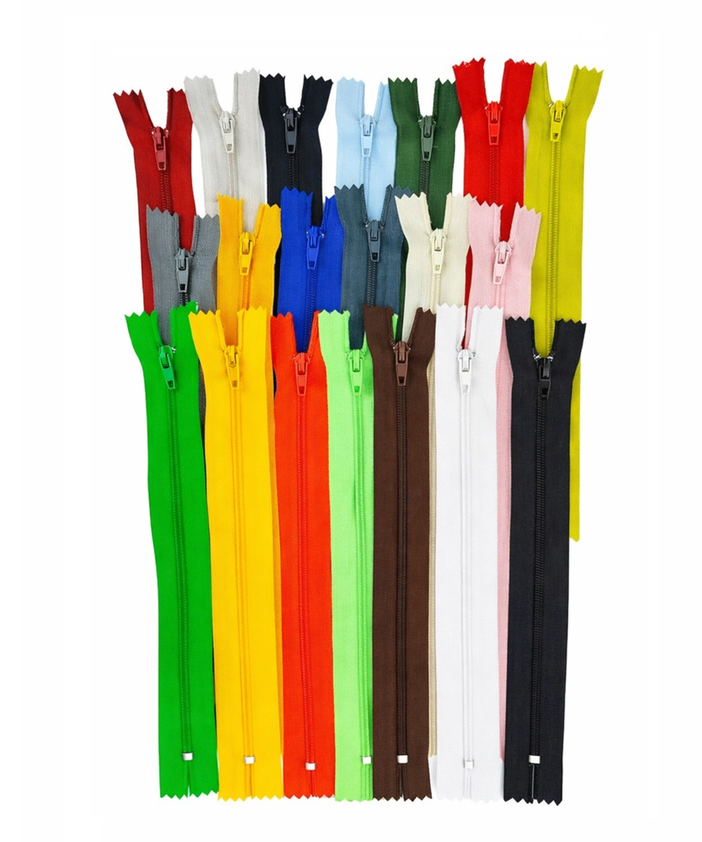 18 cm fermuar renkli 20 adet set