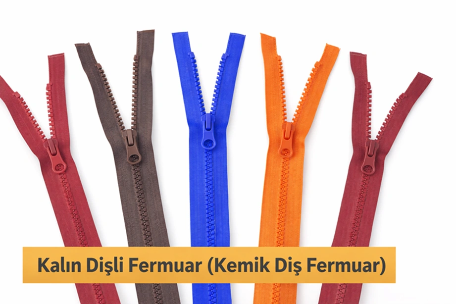Kalın Dişli Fermuar (Kemik Diş Fermuar) Nedir, Nerelerde Kullanılır ve Nereden Alınır?