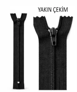 etek fermuarı 18 cm siyah