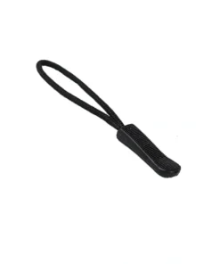 Fermuar elcik ipi siyah güçlü naylon ipli kaymaz kauçuk uçlu model